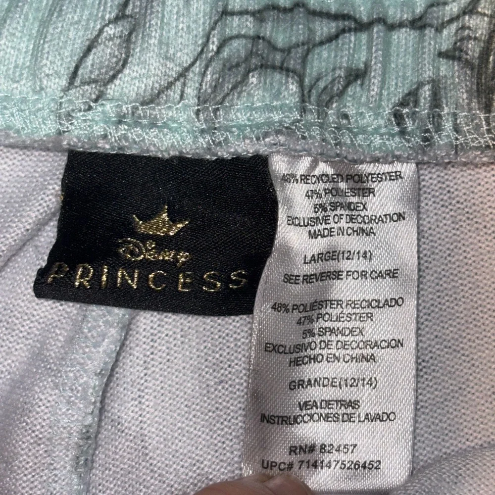 Disney The Little Mermaid Women's Sleep Pants large 12/14 blue sleeping - Picture 5 of 8